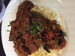 Spaghetti from the daily offer  at Janine Loves Sunday in Paris