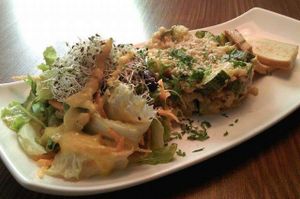 Tofu with cous cous at Galerija Food in Split