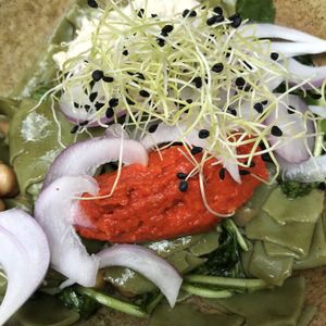 Hemp pasta at Galerija Food in Split