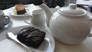 Tea and brownie at Bojangles  in Sunderland