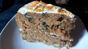 Carrot and walnut cake (vg) at Bojangles  in Sunderland