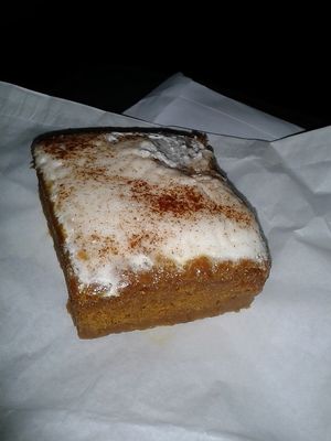 Spiced pumpkin cake at Bojangles  in Sunderland
