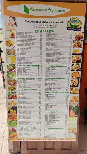 Delicioso el menú y también los platos a la carta. Queda muy cerca del centro. El lugar sensillo pero bonito y el servicio rápido y amable.  at Nature's Center in Cajamarca