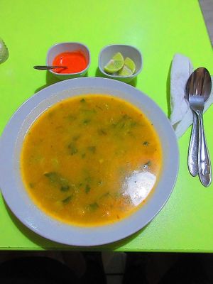 Menu - Soup at Nature's Center in Cajamarca