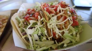 Tempeh hard tacos  at A1A Burrito Works Taco Shop in St Augustine