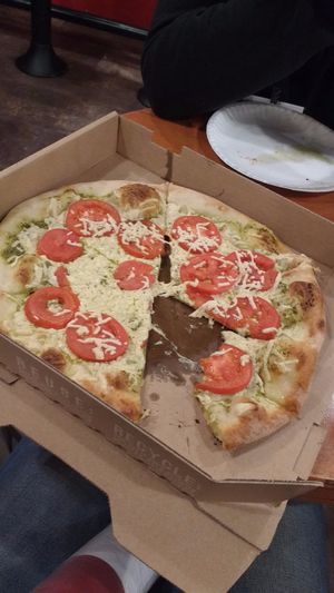 12 inch vegan pizza at Ian's Pizza in Madison