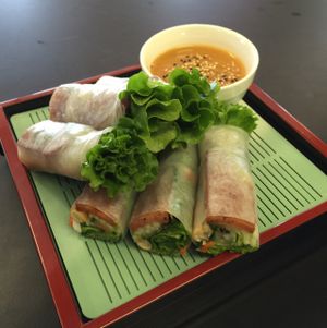 BBQ pork rolls at Green Lotus - Vietnam Town in San Jose