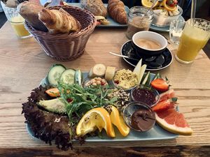 'vegane liebe' breakfast  at Cafe Neue Liebe in Berlin
