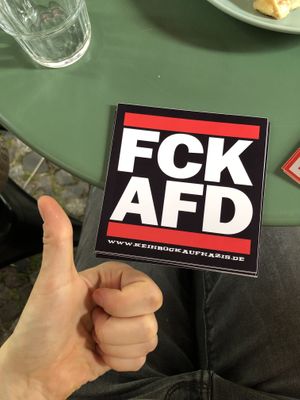   at Cafe Neue Liebe in Berlin