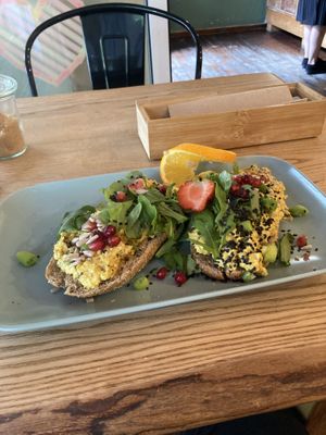 Tofu scramble sandwich   at Cafe Neue Liebe in Berlin