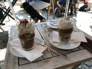 Eiscafé at Cafe Neue Liebe in Berlin