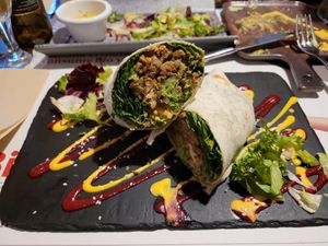 Wrap Optimista at Sanissimo - Opera in Madrid