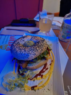 Bagel at Sanissimo - Opera in Madrid