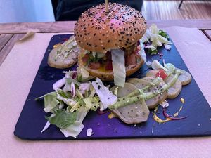 Beyond burger  at Sanissimo - Opera in Madrid