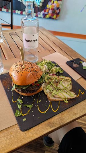 Terra Nostra burger at Sanissimo - Opera in Madrid