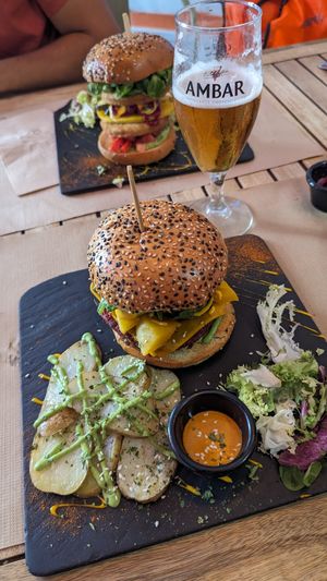 Red Dragon burger at Sanissimo - Opera in Madrid