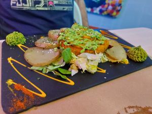 Main / Quinoa medallion at Sanissimo - Opera in Madrid