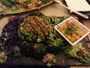 Main course / Vegetable lassagne at Sanissimo - Opera in Madrid