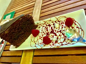 Yummy Vegan Dessert at Sanissimo - Opera in Madrid