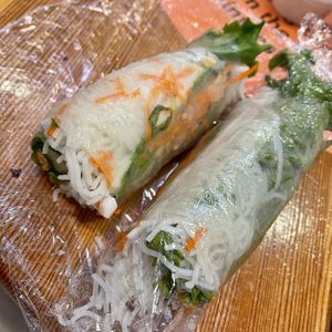 Tempeh fresh rolls at Chau VeggiExpress - Granville Island Stall in Vancouver