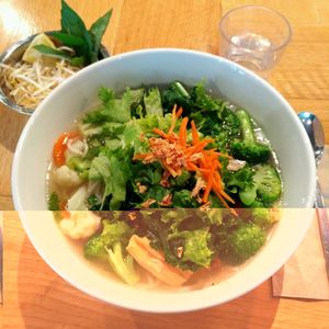 Diving For Pearls - truly delicious and healthy comfort food at Chau VeggiExpress - Granville Island Stall in Vancouver