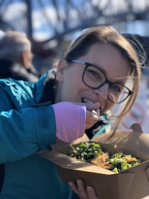 🌱👍🏻 at Chau VeggiExpress - Granville Island Stall in Vancouver