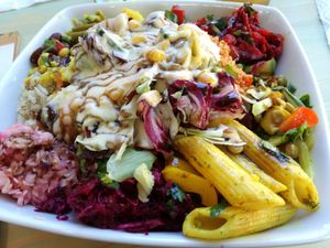 Medium sized mix of all salads at Kiez Vegan - Warschauer Str in Berlin