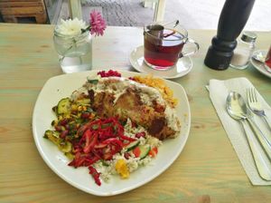 Big breakfast for hungry people :) at Kiez Vegan - Warschauer Str in Berlin