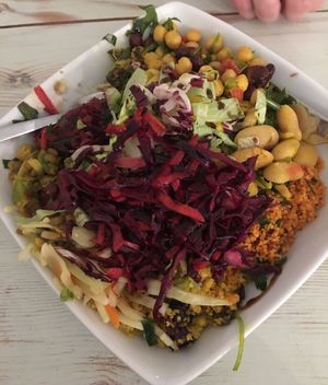 Tried every salad offered! at Kiez Vegan - Warschauer Str in Berlin