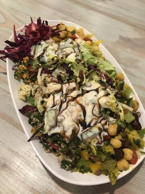 big mixed salad plate at Kiez Vegan - Warschauer Str in Berlin