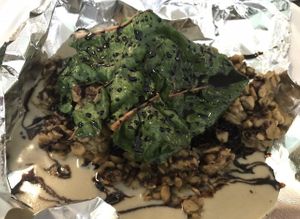 Jerk Tempeh   at Leaf Vegetarian Restaurant in Boulder