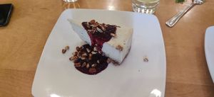 Cheesecake at Leaf Vegetarian Restaurant in Boulder