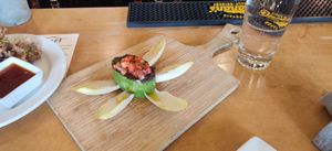 Avocado tartar at Leaf Vegetarian Restaurant in Boulder