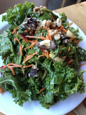 Kale salad   at Leaf Vegetarian Restaurant in Boulder