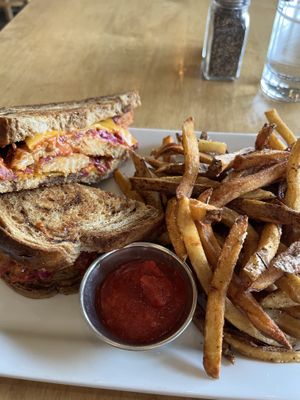 Tempeh Reuben sandwich   at Leaf Vegetarian Restaurant in Boulder
