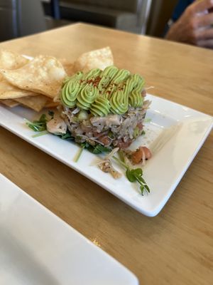 Avocado TarTar  at Leaf Vegetarian Restaurant in Boulder