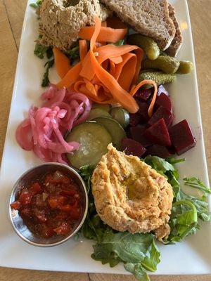The Leaf plate  at Leaf Vegetarian Restaurant in Boulder