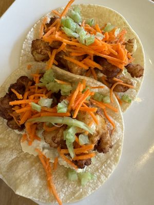 Cauliflower tacos  at Leaf Vegetarian Restaurant in Boulder