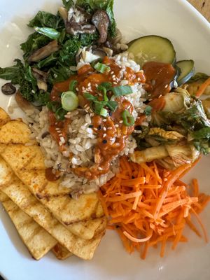 Bibimbap vegan  at Leaf Vegetarian Restaurant in Boulder