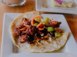 Cauliflower Taco at Leaf Vegetarian Restaurant in Boulder