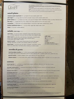   at Leaf Vegetarian Restaurant in Boulder