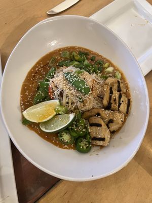 Szechuan glass noodles  at Leaf Vegetarian Restaurant in Boulder