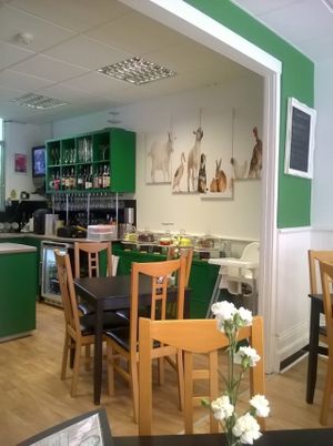 Inside decor at The Green Room in Middlesbrough