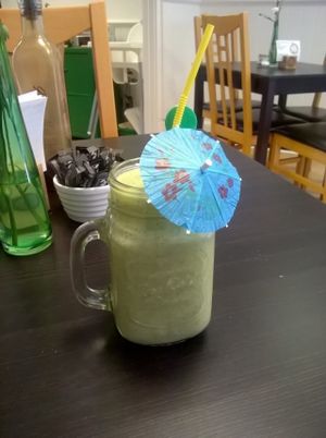 The Mighty Green smoothie at The Green Room in Middlesbrough