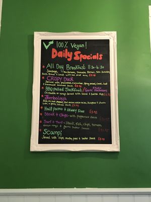 100% VEGAN!  at The Green Room in Middlesbrough