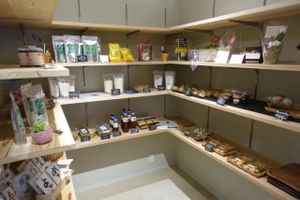 Small store at Evah Dining Macrobiotic - Hakata Riverain Mall in Fukuoka