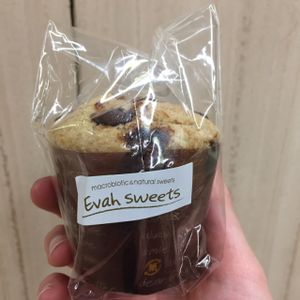 Carob muffin at Evah Dining Macrobiotic - Hakata Riverain Mall in Fukuoka