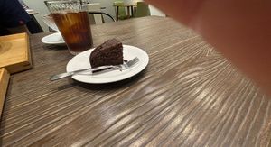 Chocolate gateau  at Evah Dining Macrobiotic - Hakata Riverain Mall in Fukuoka