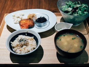 Lunch menu at Evah Dining Macrobiotic - Hakata Riverain Mall in Fukuoka