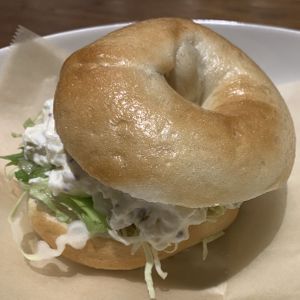 Bagel with Potatoes and Mayonnaise  at Evah Dining Macrobiotic - Hakata Riverain Mall in Fukuoka